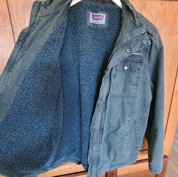 Levi's Jackets & Coats Mens Levis Sherpa Lined Military Jacket